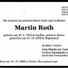 Roth Martin 1926-2000 Todesanzeige